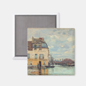 Alfred Sisley - Overstroming in Port-Marly 1872 Magneet (Voorkant / Achterkant)