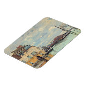 Alfred Sisley - Overstroming in Port-Marly 1872 Magneet (Linkerzijde)