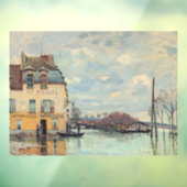 Alfred Sisley - Overstroming in Port-Marly 1872 Raamsticker (Vel 3)