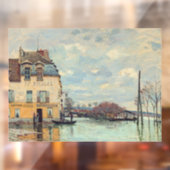 Alfred Sisley - Overstroming in Port-Marly 1872 Raamsticker (Vel 2)