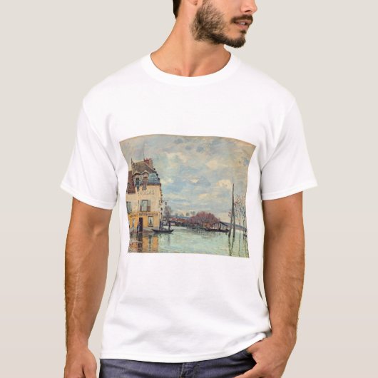 Alfred Sisley - Overstroming in Port-Marly 1872 T-shirt (Voorkant)