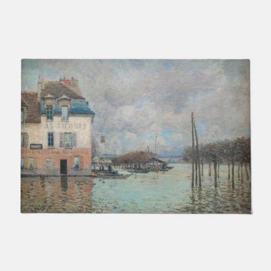 Alfred Sisley - Overstroming in Port-Marly 1876 Deurmat (Voorkant)
