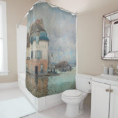 Alfred Sisley - Overstroming in Port-Marly 1876 Douchegordijn (In situ)