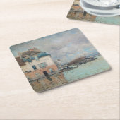 Alfred Sisley - Overstroming in Port-Marly 1876 Kartonnen Onderzetters (Schuin)