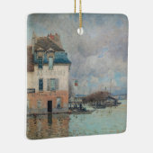 Alfred Sisley - Overstroming in Port-Marly 1876 Keramisch Ornament (Rechts)