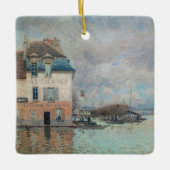 Alfred Sisley - Overstroming in Port-Marly 1876 Keramisch Ornament (Voorkant)