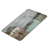 Alfred Sisley - Overstroming in Port-Marly 1876 Magneet (Linkerzijde)