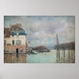 Alfred Sisley - Overstroming in Port-Marly 1876 Poster