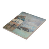 Alfred Sisley - Overstroming in Port-Marly 1876 Tegeltje (Zijkant)