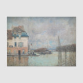 Alfred Sisley - Overstroming in Port-Marly 1876 Tissuepapier (Voorkant)