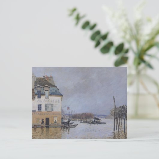 Alfred Sisley | Overstroming in Port-Marly Briefkaart (Staand voorkant)