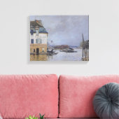 Alfred Sisley | Overstroming in Port-Marly Canvas Afdruk (Insitu (Woonkamer))