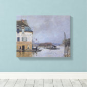 Alfred Sisley | Overstroming in Port-Marly Canvas Afdruk (Insitu (Houten vloer))