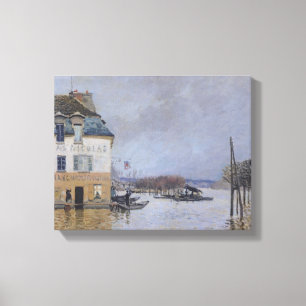Alfred Sisley   Overstroming in Port-Marly Canvas Afdruk