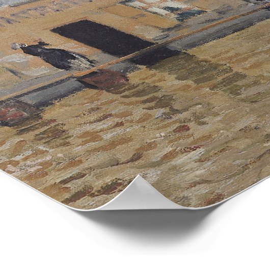 Alfred Sisley | Overstroming in Port-Marly Poster (Hoek)