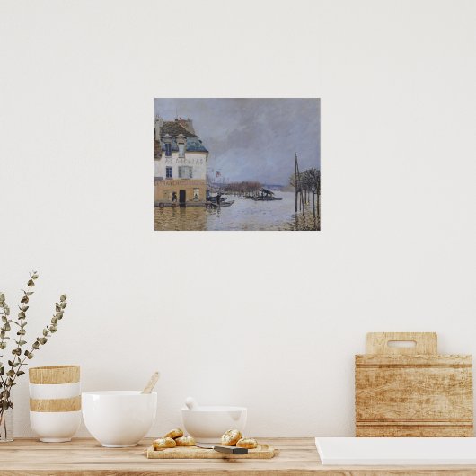 Alfred Sisley | Overstroming in Port-Marly Poster (Keuken)