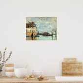 Alfred Sisley Overstroming in Port-Marly Poster (Keuken)