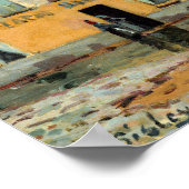 Alfred Sisley Overstroming in Port-Marly Poster (Hoek)