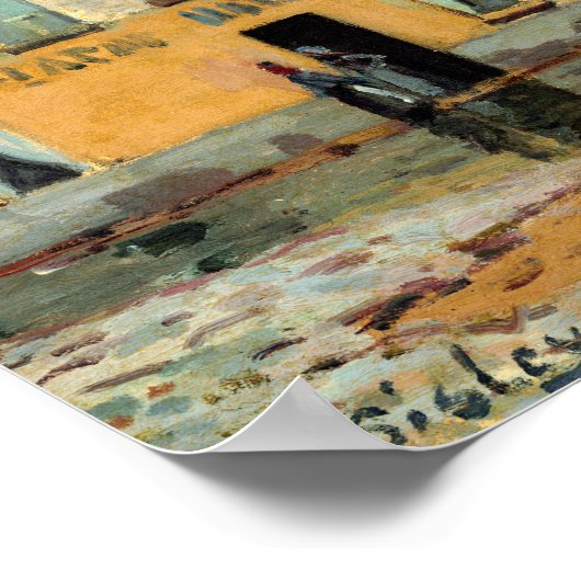 Alfred Sisley Overstroming in Port-Marly Poster (Hoek)