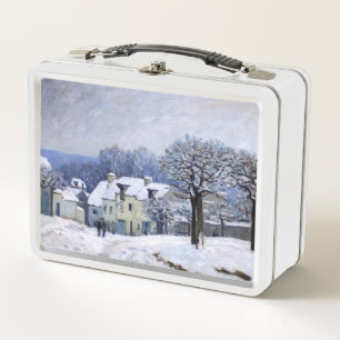 Alfred Sisley - Place Chenil in Marly, Sneeuw Effe