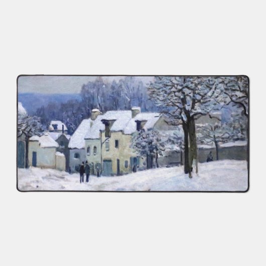 Alfred Sisley - Place Chenil in Marly, Sneeuw Effe Bureaumat (Voorkant)