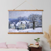 Alfred Sisley - Place Chenil in Marly, Sneeuw Effe Hangend Wandkleed (Slaapkamer)