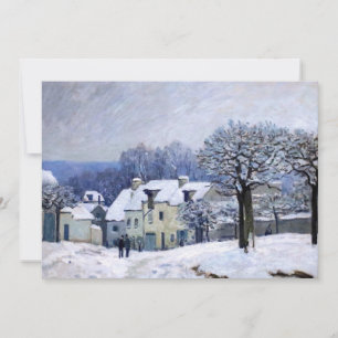 Alfred Sisley - Place Chenil in Marly, Sneeuw Effe Kaart
