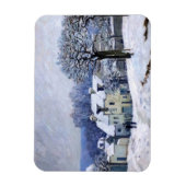 Alfred Sisley - Place Chenil in Marly, Sneeuw Effe Magneet (Verticaal)