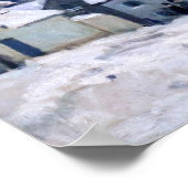 Alfred Sisley - Place Chenil in Marly, Sneeuw Effe Poster (Hoek)