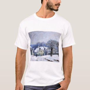 Alfred Sisley - Place Chenil in Marly, Sneeuw Effe T-shirt
