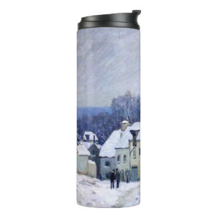 Alfred Sisley - Place Chenil in Marly, Sneeuw Effe Thermosbeker