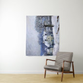 Alfred Sisley - Place Chenil in Marly, Sneeuw Effe Wandkleed (In situ)