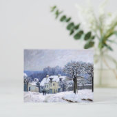 Alfred Sisley - Place Chenil in Marly, Sneeuweffec Briefkaart (Staand voorkant)