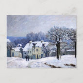 Alfred Sisley - Place Chenil in Marly, Sneeuweffec Briefkaart (Voorkant)