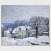 Alfred Sisley - Place Chenil in Marly, Sneeuweffec Cadeaupapier (Vlak)