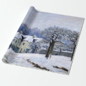 Alfred Sisley - Place Chenil in Marly, Sneeuweffec Cadeaupapier (Uitgerold)