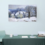 Alfred Sisley - Place Chenil in Marly, Sneeuweffec Spandoek (Beurs)