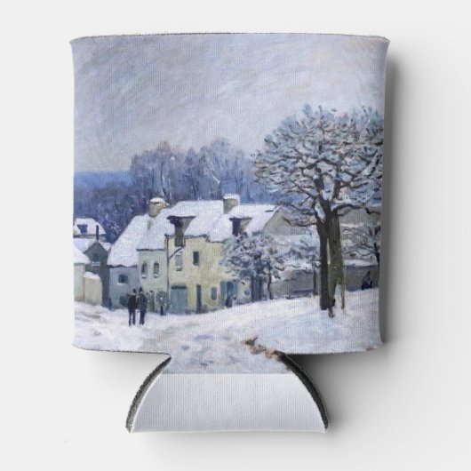 Alfred Sisley - Place Chenil in Marly, Snow Effect Blikjeskoeler (Voorkant)