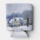 Alfred Sisley - Place Chenil in Marly, Snow Effect Blikjeskoeler (Achterkant)