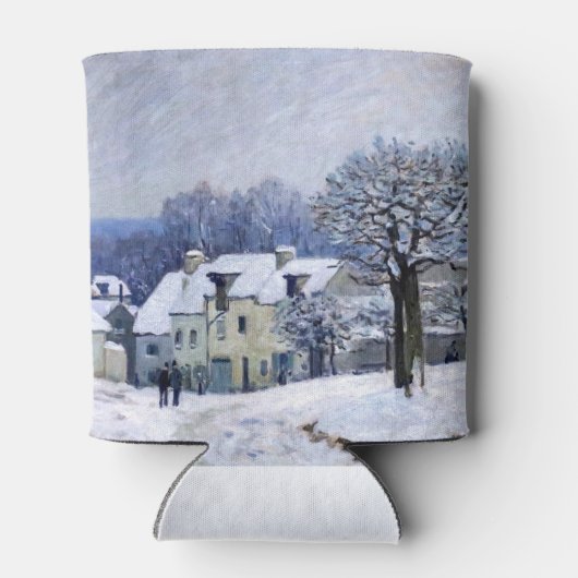 Alfred Sisley - Place Chenil in Marly, Snow Effect Blikjeskoeler (Achterkant)