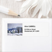 Alfred Sisley - Place Chenil in Marly, Snow Effect Etiket (Insitu)