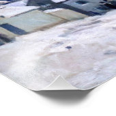 Alfred Sisley - Place Chenil in Marly, Snow Effect Foto Afdruk (Hoek)