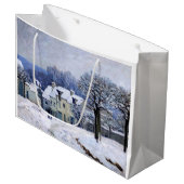 Alfred Sisley - Place Chenil in Marly, Snow Effect Groot Cadeauzakje (Voorkant Gekanteld)