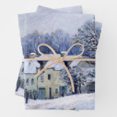 Alfred Sisley - Place Chenil in Marly, Snow Effect Inpakpapier Vel (In situ)