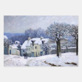 Alfred Sisley - Place Chenil in Marly, Snow Effect Inpakpapier Vel (Voorkant)