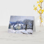 Alfred Sisley - Place Chenil in Marly, Snow Effect Kaart (Gele Bloem)