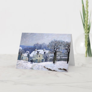 Alfred Sisley - Place Chenil in Marly, Snow Effect Kaart