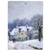 Alfred Sisley - Place Chenil in Marly, Snow Effect Klembord (Achterkant)