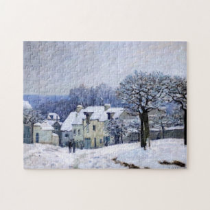 Alfred Sisley - Place Chenil in Marly, Snow Effect Legpuzzel