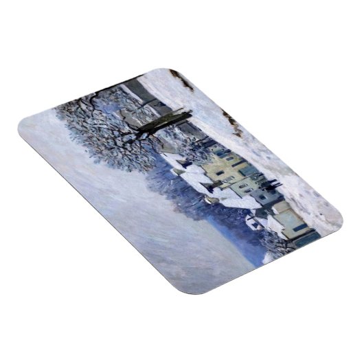 Alfred Sisley - Place Chenil in Marly, Snow Effect Magneet (Rechterzijde)